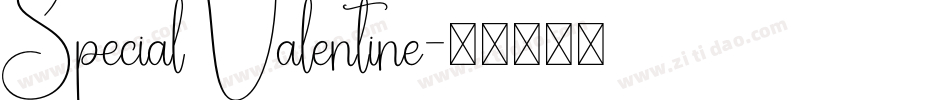 Special Valentine字体转换